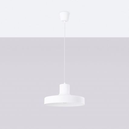 Pakabinamas sietynas BILO 1xE27/15W/230V diametras 35 cm balta