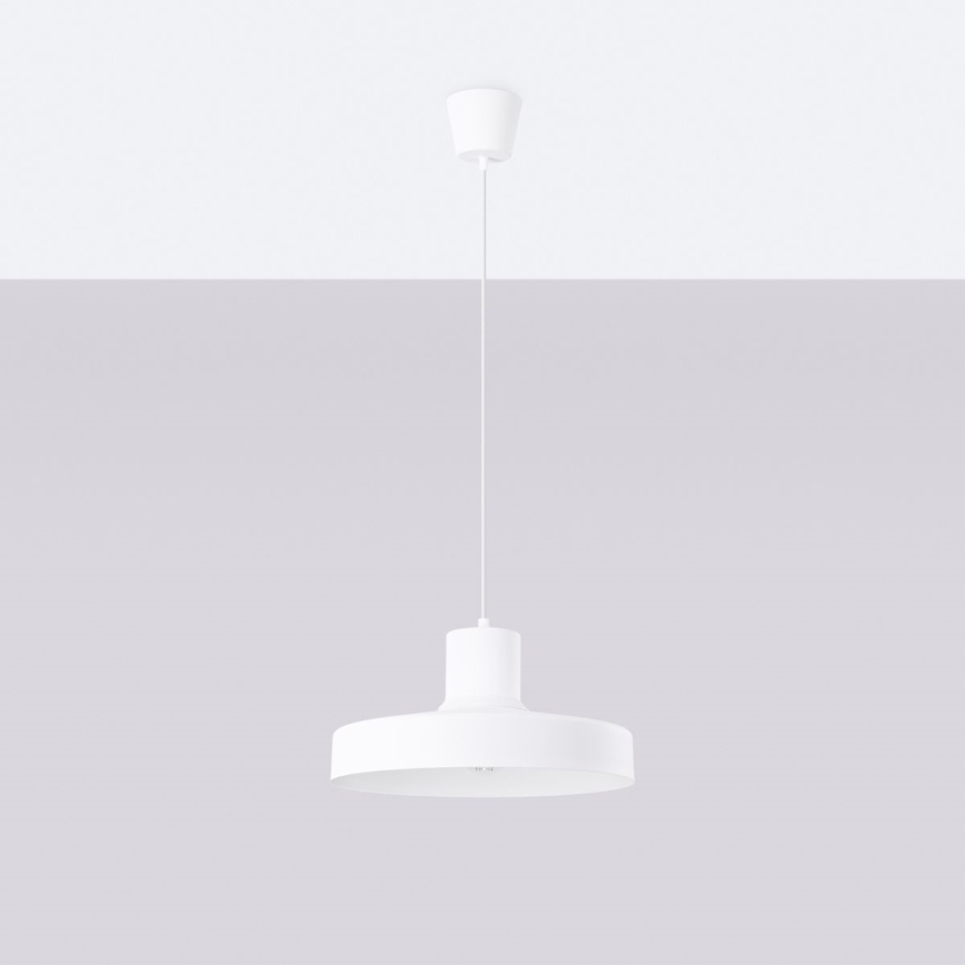 Pakabinamas sietynas BILO 1xE27/15W/230V diametras 35 cm balta