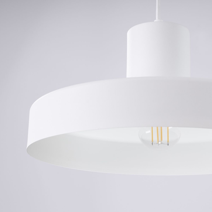 Pakabinamas sietynas BILO 1xE27/15W/230V diametras 35 cm balta