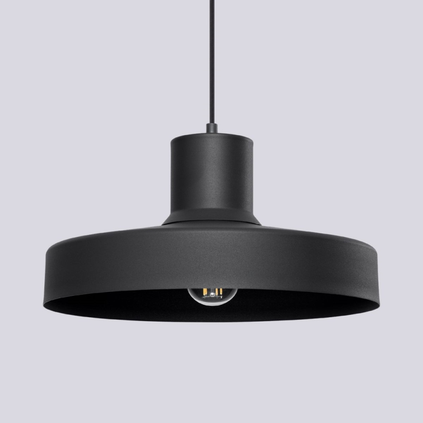Pakabinamas sietynas BILO 1xE27/15W/230V diametras 35 cm juoda
