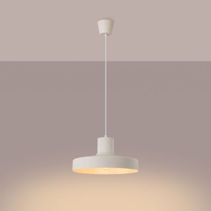 Pakabinamas sietynas BILO 1xE27/15W/230V diametras 35 cm kreminė