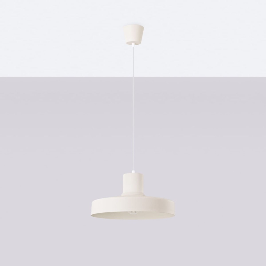 Pakabinamas sietynas BILO 1xE27/15W/230V diametras 35 cm kreminė