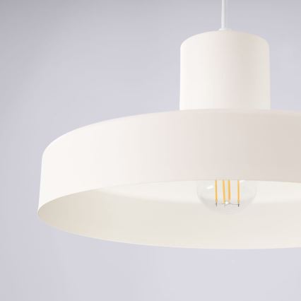 Pakabinamas sietynas BILO 1xE27/15W/230V diametras 35 cm kreminė