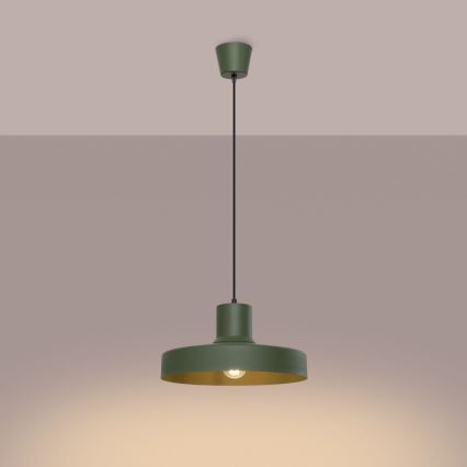 Pakabinamas sietynas BILO 1xE27/15W/230V diametras 35 cm žalia