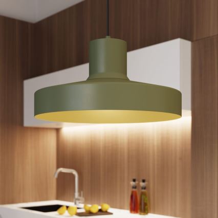 Pakabinamas sietynas BILO 1xE27/15W/230V diametras 35 cm žalia