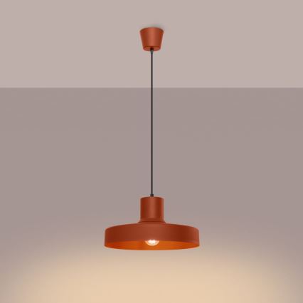 Pakabinamas sietynas BILO 1xE27/15W/230V diametras 35 cm oranžinė