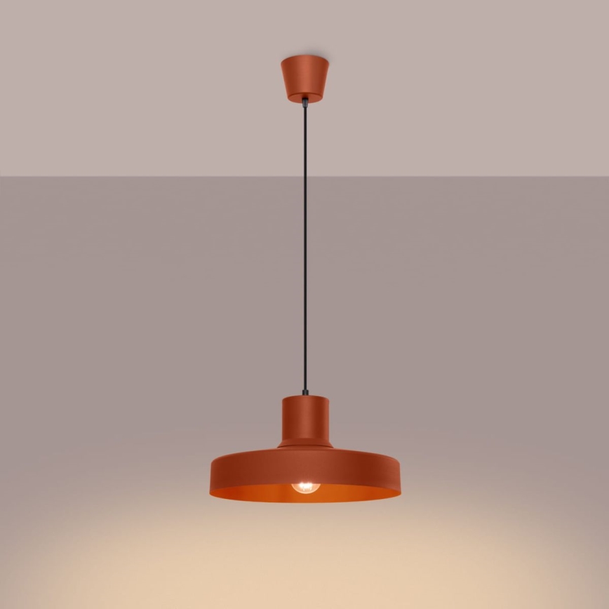 Pakabinamas sietynas BILO 1xE27/15W/230V diametras 35 cm oranžinė