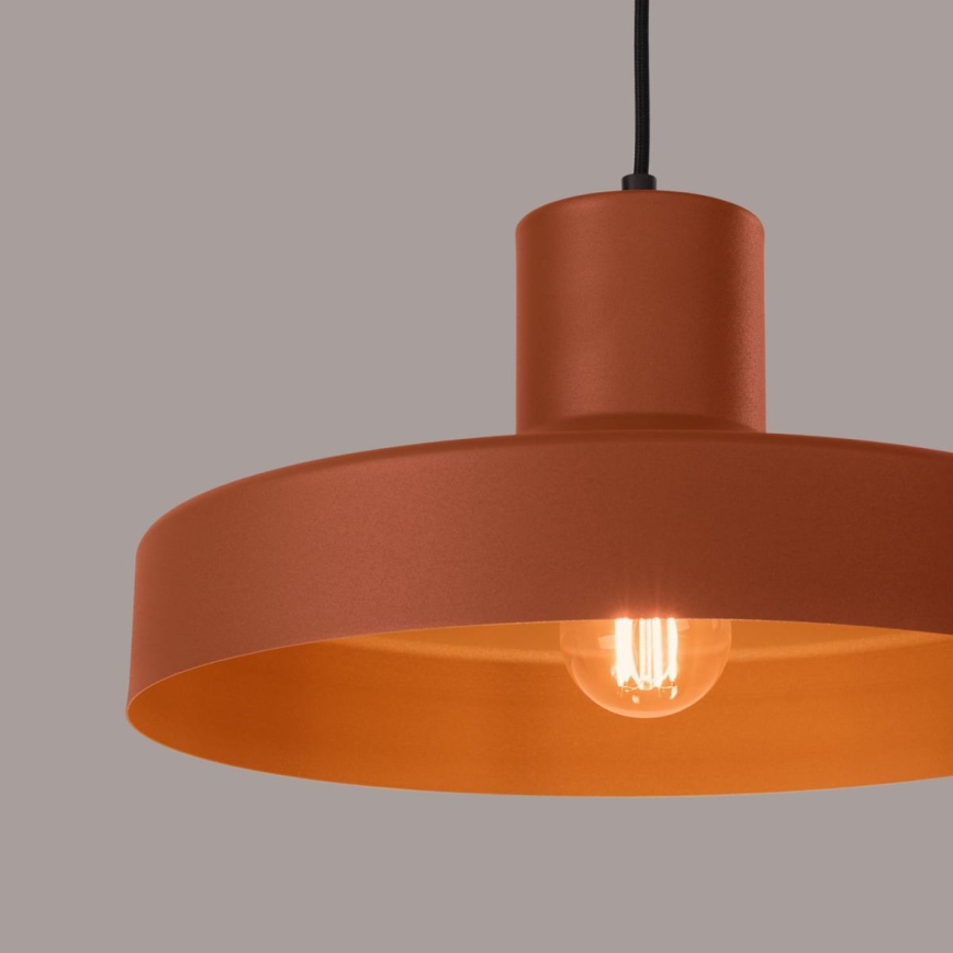 Pakabinamas sietynas BILO 1xE27/15W/230V diametras 35 cm oranžinė