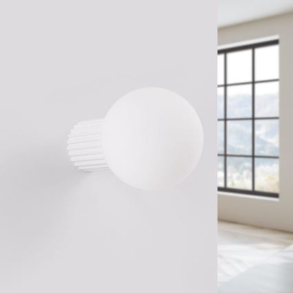 Sieninis vonios šviestuvas HALO 1xG9/8W/230V diametras 12 cm IP44 balta