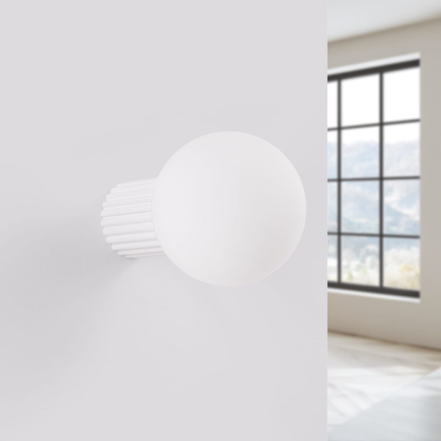 Sieninis vonios šviestuvas HALO 1xG9/8W/230V diametras 12 cm IP44 balta