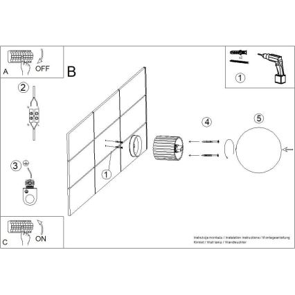 Sieninis vonios šviestuvas HALO 1xG9/8W/230V diametras 12 cm IP44 balta