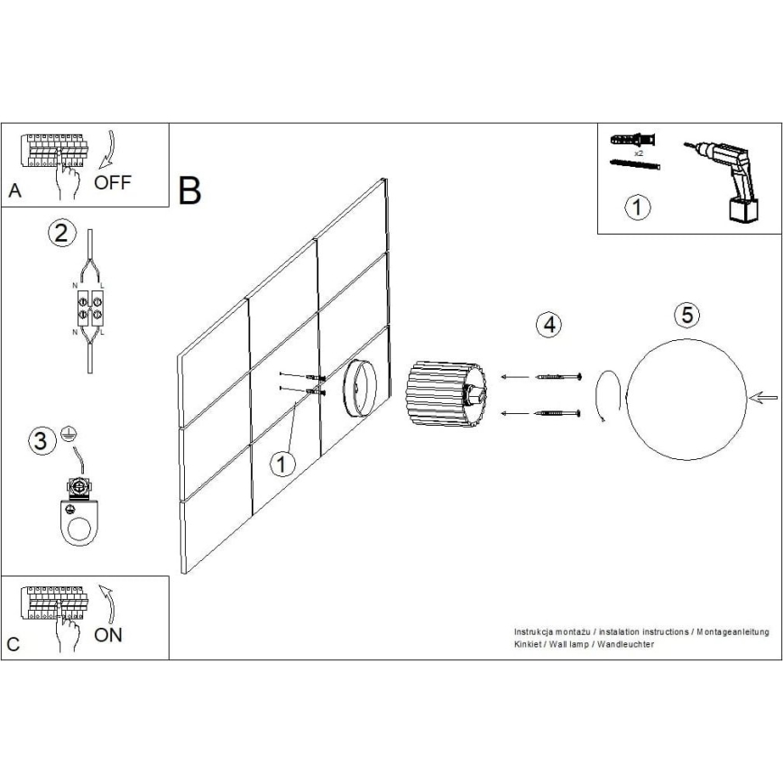 Sieninis vonios šviestuvas HALO 1xG9/8W/230V diametras 12 cm IP44 balta