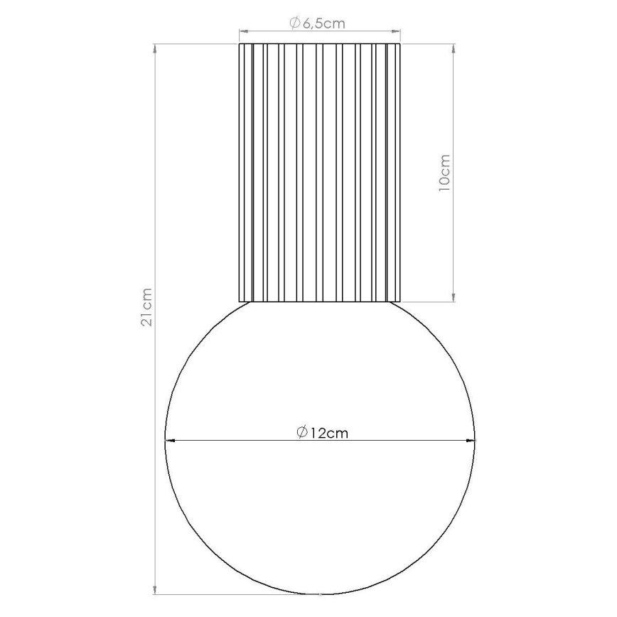 Lubinis vonios šviestuvas HALO 1xG9/8W/230V diametras 12 cm IP44 balta