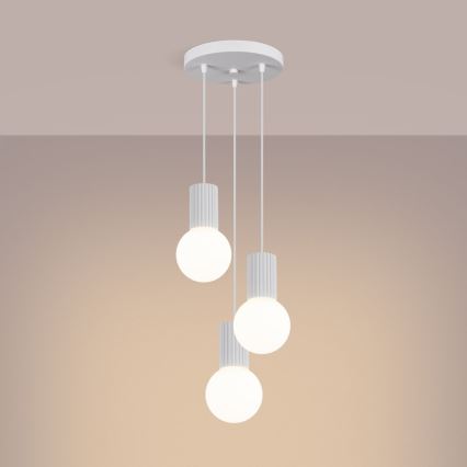 Pakabinamas sietynas HALO 3xG9/8W/230V diametras 25 cm balta