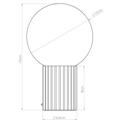Stalinis šviestuvas HALO 1xG9/8W/230V diametras 12 cm balta
