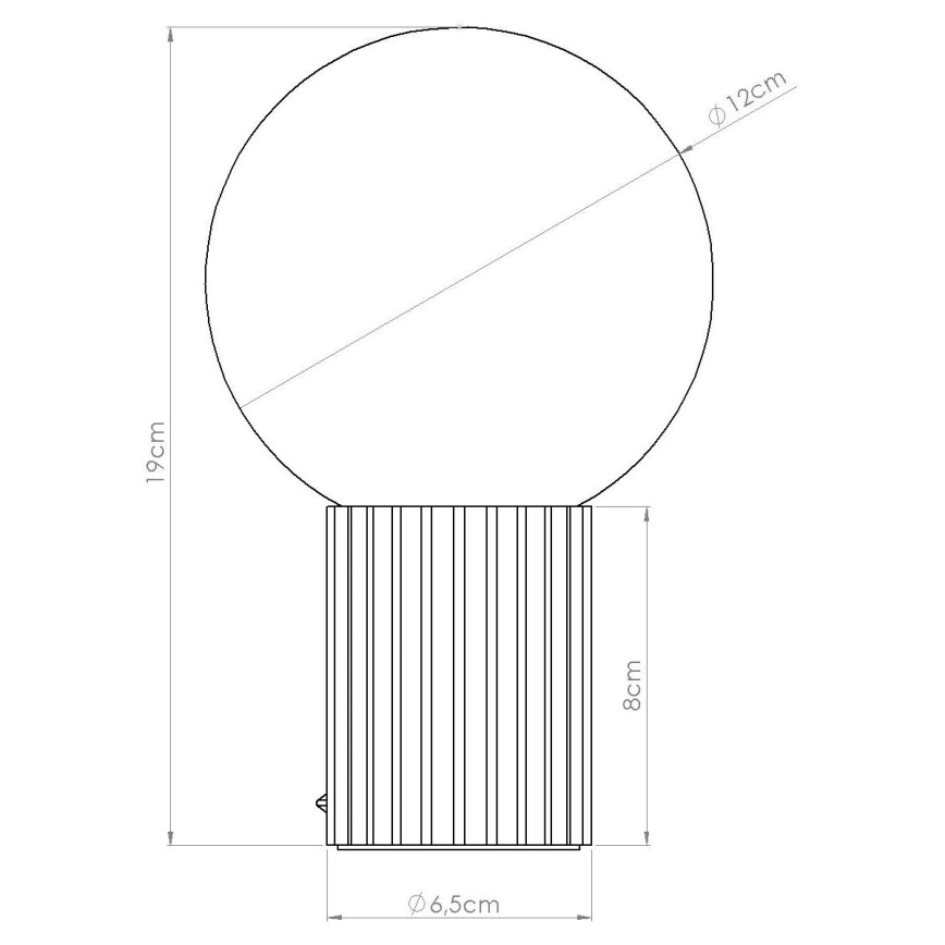 Stalinis šviestuvas HALO 1xG9/8W/230V diametras 12 cm balta