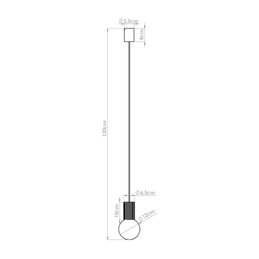 Pakabinamas sietynas HALO 1xG9/8W/230V diametras 12 cm juoda