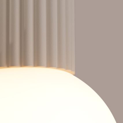 Lubinis vonios šviestuvas HALO 1xG9/8W/230V diametras 12 cm IP44 kreminė