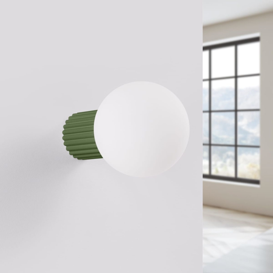 Sieninis vonios šviestuvas HALO 1xG9/8W/230V diametras 12 cm IP44 žalia