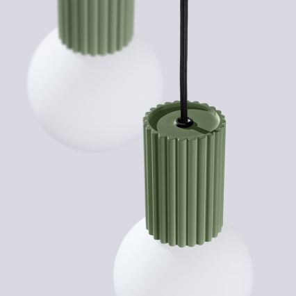 Pakabinamas sietynas HALO 3xG9/8W/230V diametras 25 cm žalia