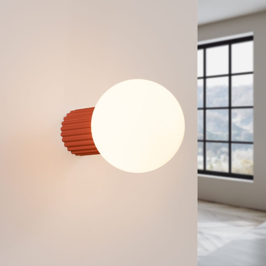 Sieninis vonios šviestuvas HALO 1xG9/8W/230V diametras 12 cm IP44 oranžinė