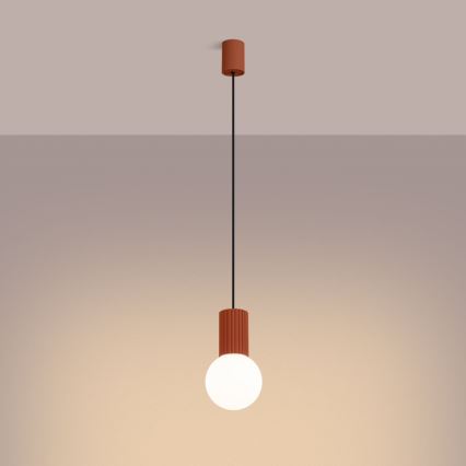 Pakabinamas sietynas HALO 1xG9/8W/230V diametras 12 cm oranžinė