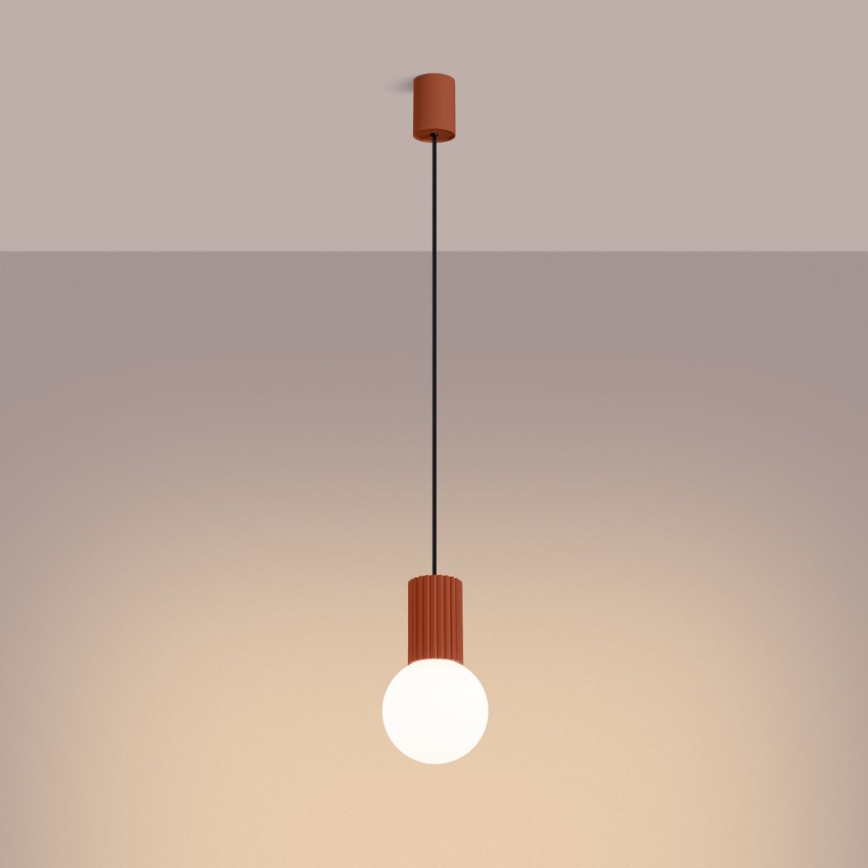 Pakabinamas sietynas HALO 1xG9/8W/230V diametras 12 cm oranžinė
