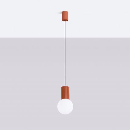 Pakabinamas sietynas HALO 1xG9/8W/230V diametras 12 cm oranžinė