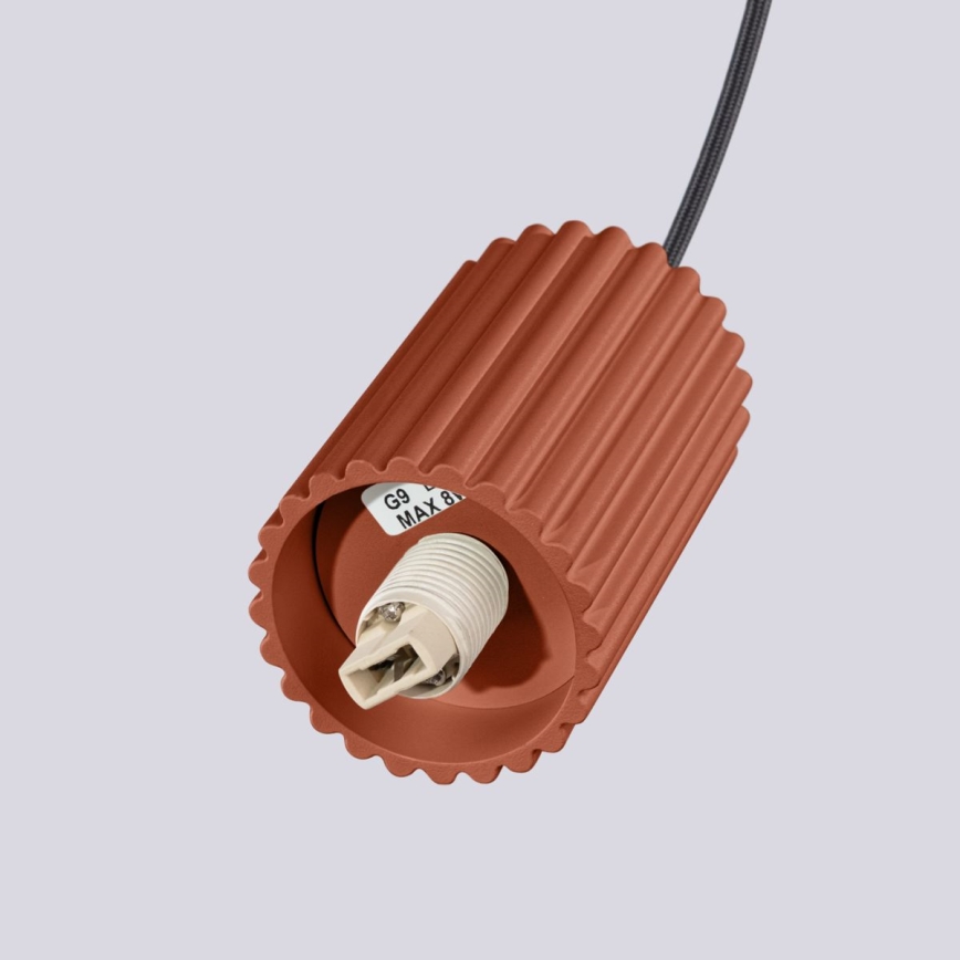 Pakabinamas sietynas HALO 1xG9/8W/230V diametras 12 cm oranžinė