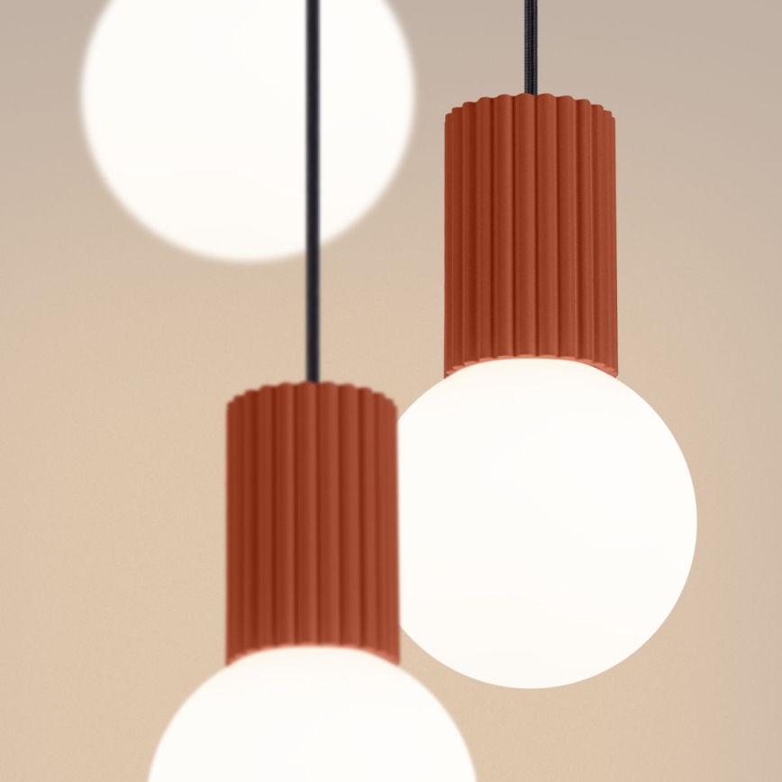 Pakabinamas sietynas HALO 3xG9/8W/230V diametras 25 cm oranžinė