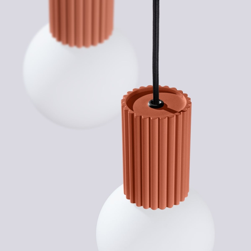 Pakabinamas sietynas HALO 3xG9/8W/230V diametras 25 cm oranžinė