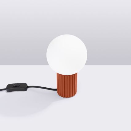 Stalinis šviestuvas HALO 1xG9/8W/230V diametras 12 cm oranžinė
