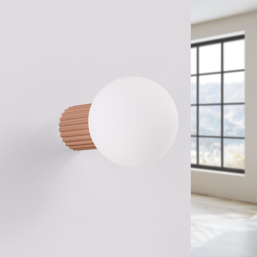 Sieninis vonios šviestuvas HALO 1xG9/8W/230V diametras 12 cm IP44 ruda