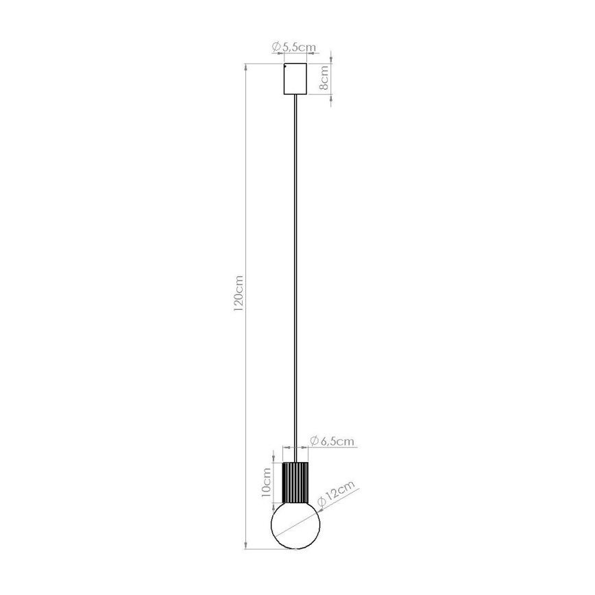 Pakabinamas sietynas HALO 1xG9/8W/230V diametras 12 cm ruda