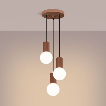 Pakabinamas sietynas HALO 3xG9/8W/230V diametras 25 cm ruda
