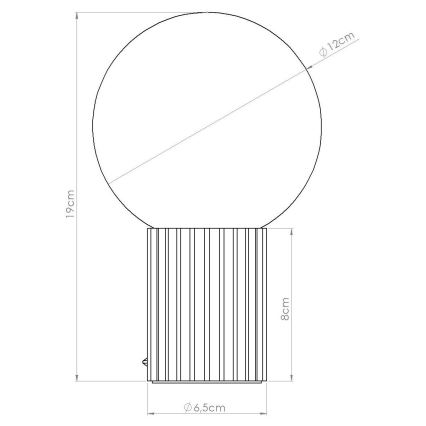 Stalinis šviestuvas HALO 1xG9/8W/230V diametras 12 cm smėlio spalva