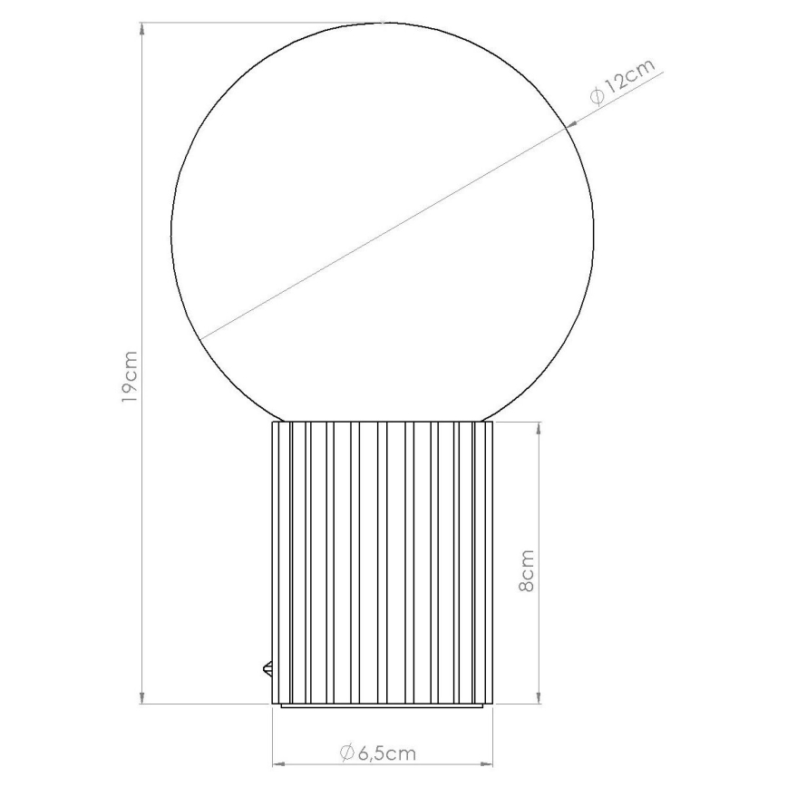 Stalinis šviestuvas HALO 1xG9/8W/230V diametras 12 cm smėlio spalva