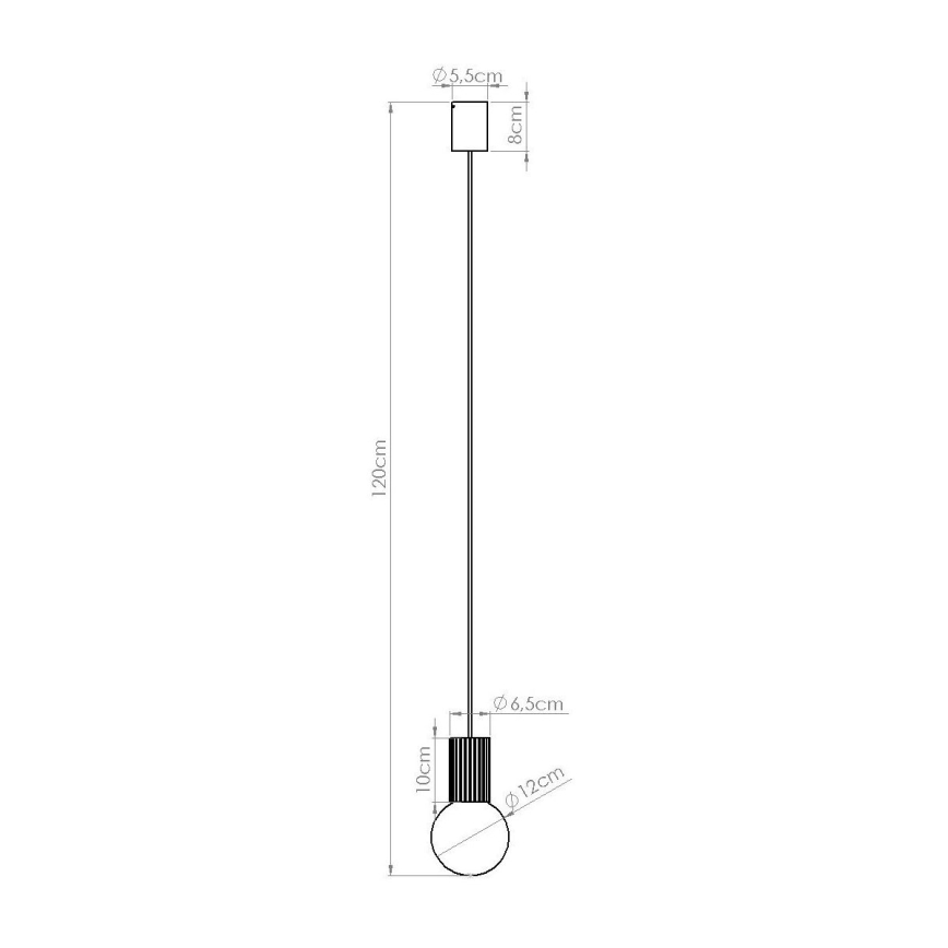 Pakabinamas sietynas HALO 1xG9/8W/230V diametras 12 cm raudona