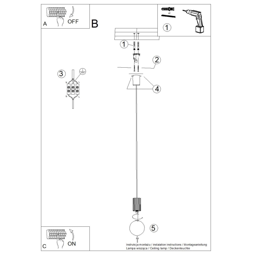 Pakabinamas sietynas HALO 1xG9/8W/230V diametras 12 cm raudona