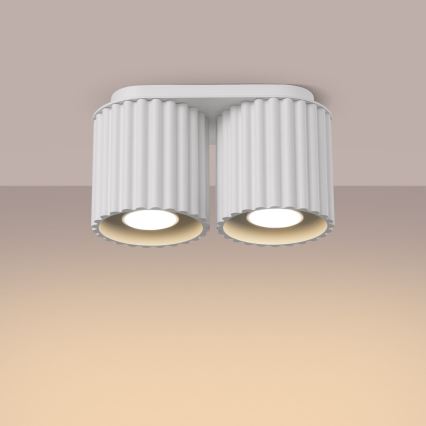 Taškinis šviestuvas AURA 2xGU10/10W/230V baltas