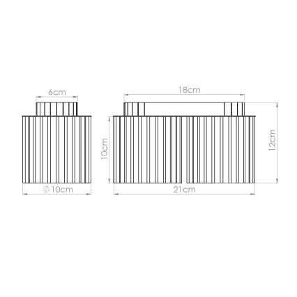 Taškinis šviestuvas AURA 2xGU10/10W/230V baltas