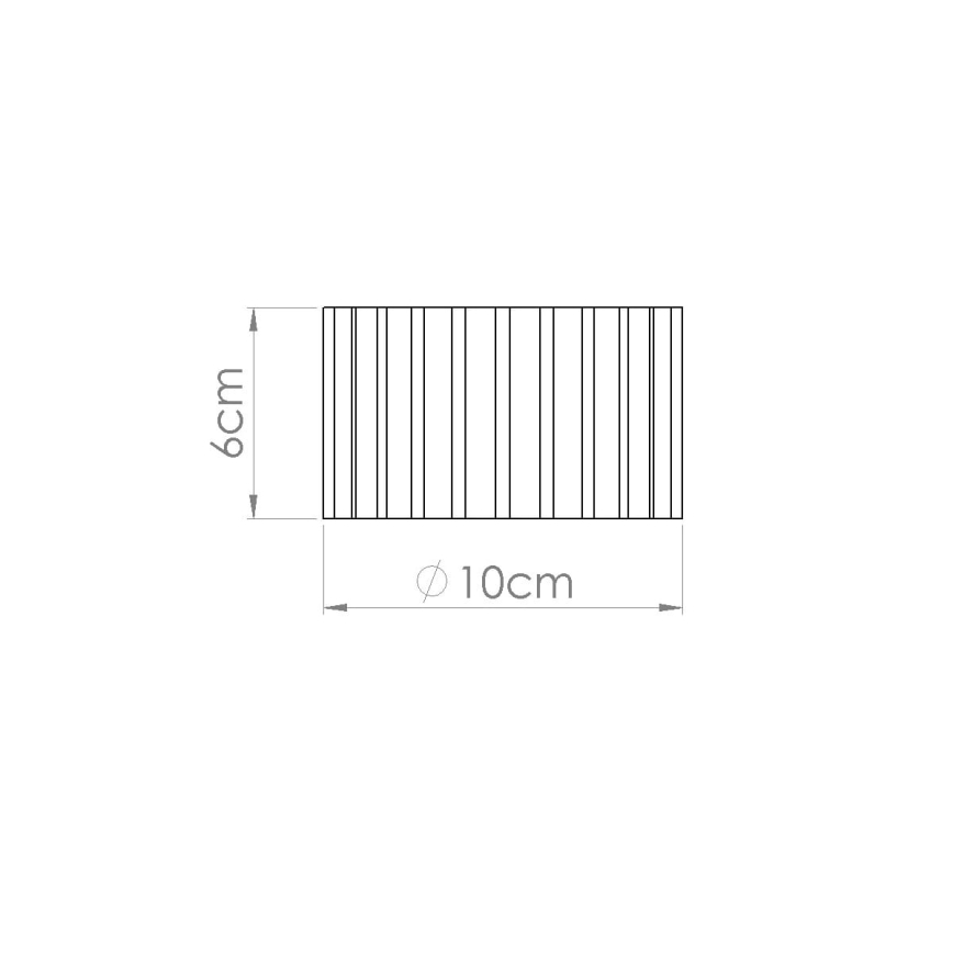 Taškinis šviestuvas AURA 1xGX53/10W/230V skersmuo 10 cm baltas