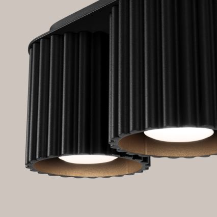 Taškinis šviestuvas AURA 2xGU10/10W/230V juodas