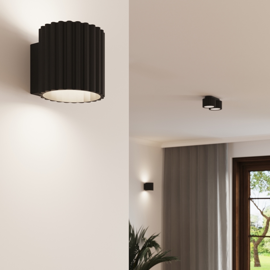 Taškinis šviestuvas AURA 2xGX53/10W/230V juodas