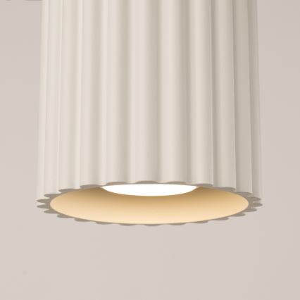 Taškinis šviestuvas AURA 1xGU10/10W/230V 10 cm kreminės spalvos
