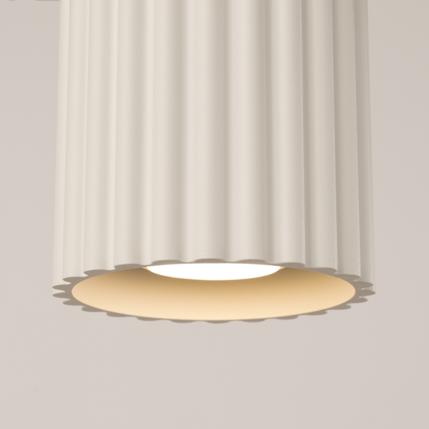 Taškinis šviestuvas AURA 1xGU10/10W/230V 10 cm kreminės spalvos
