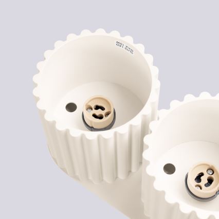 Taškinis šviestuvas AURA 2xGU10/10W/230V kreminės spalvos