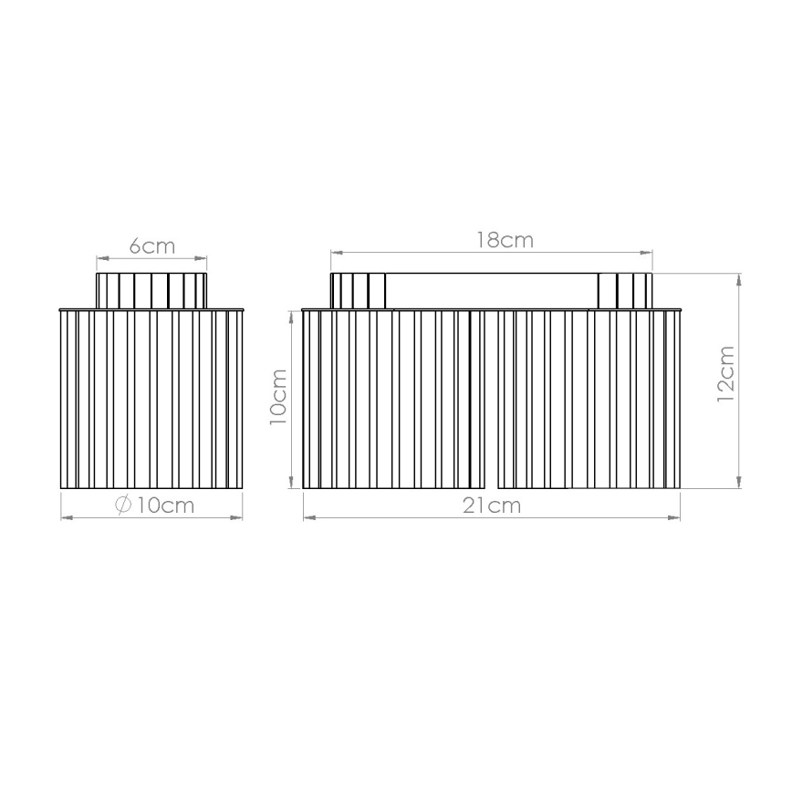 Taškinis šviestuvas AURA 2xGU10/10W/230V kreminės spalvos