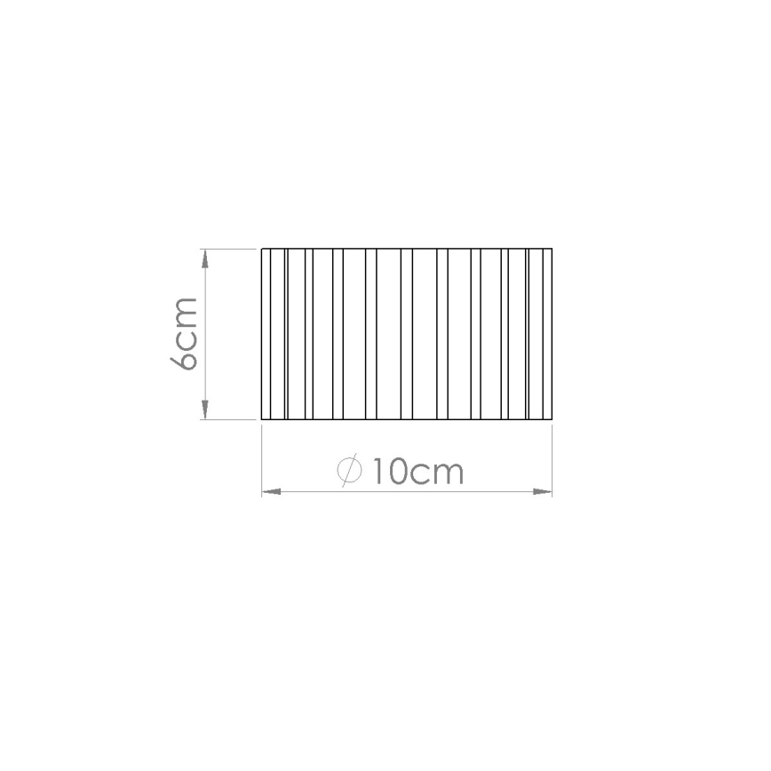 Taškinis šviestuvas AURA 1xGX53/10W/230V, skersmuo 10 cm, kreminės spalvos