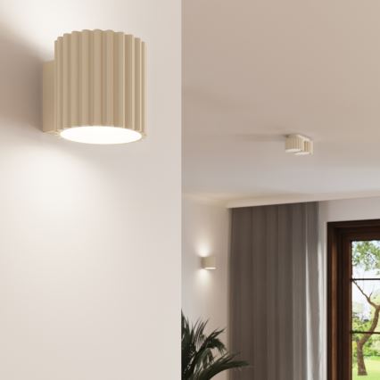 Taškinis šviestuvas AURA 2xGX53/10W/230V kreminės spalvos